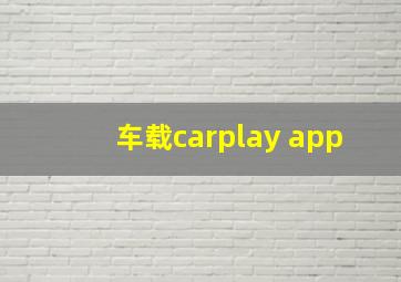 车载carplay app